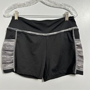 Sugar Pockets black and gray workout shorts size XL